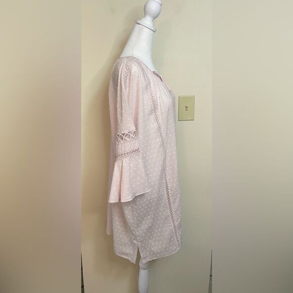 Victoria’s Secret Eyelet Nightgown Dress Tunic Blouse Top . Size Large. - Picture 12 of 16